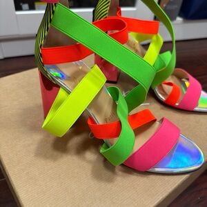 Christian Louboutin Multicolor Strappy Heels